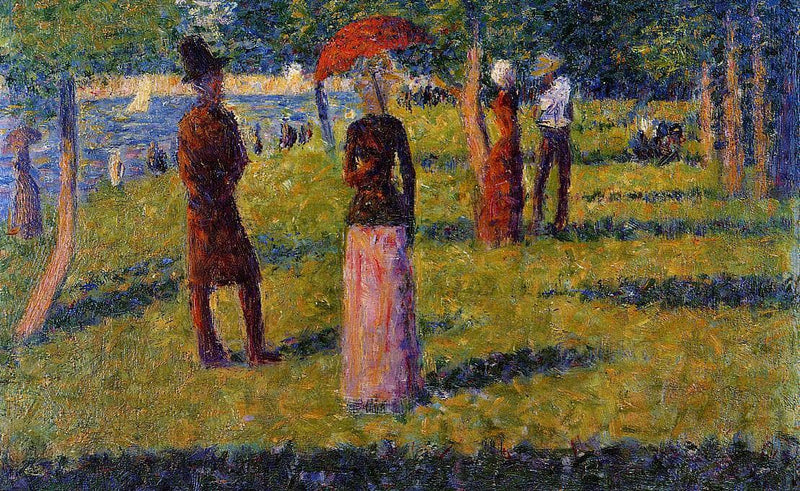 The Rope-Colored Skirt by Georges Seurat — Oil Painting Reproduction