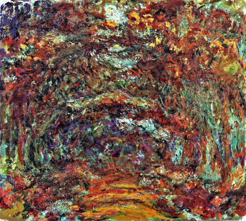 The Rose Path, Giverny by Claude Monet — Oil Painting Reproduction