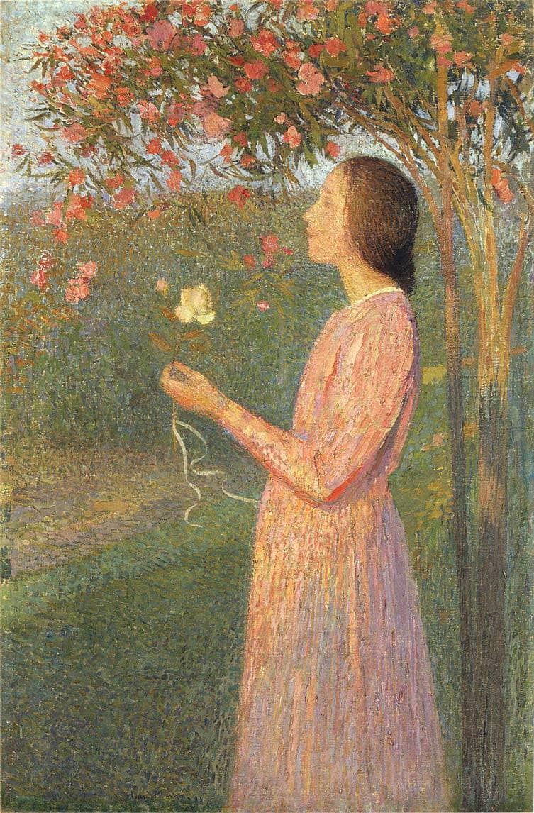 The Rose Robe by Henri Martin — Oil Painting Reproduction