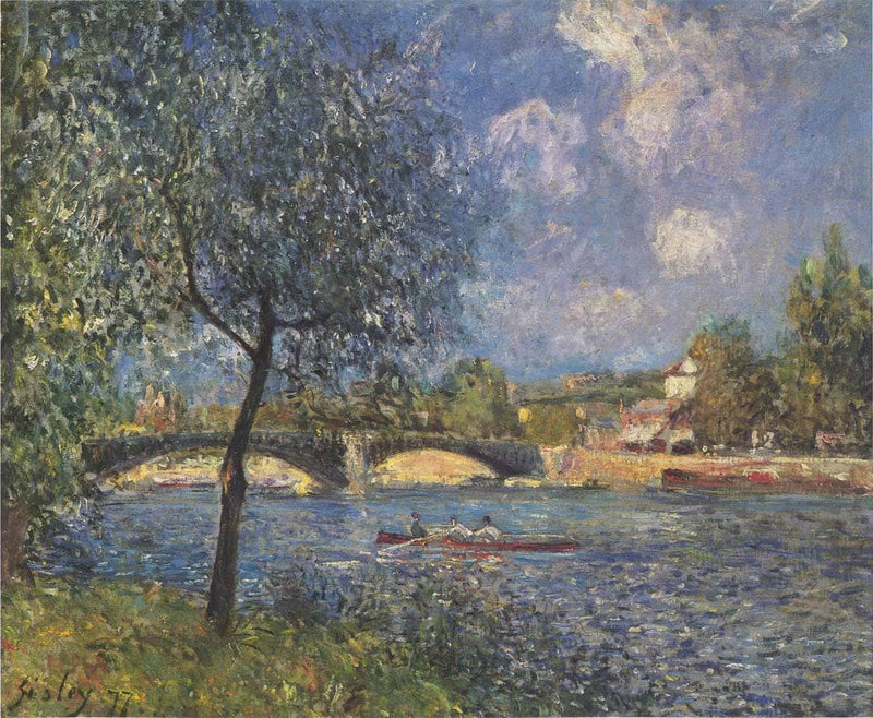 The Rowers by Alfred Sisley — Oil Painting Reproduction