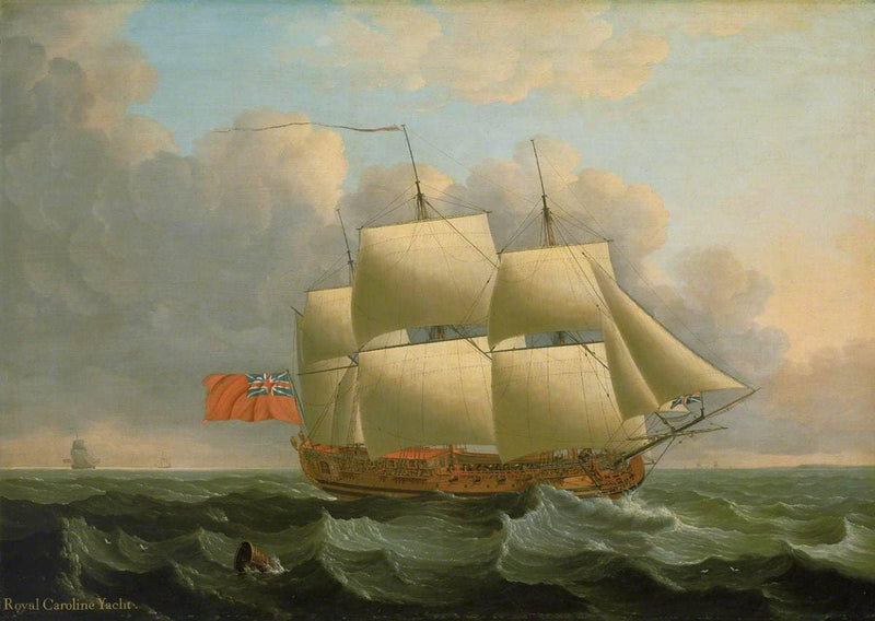 The 'Royal Caroline' by John Cleveley the Elder — Oil Painting Reproduction