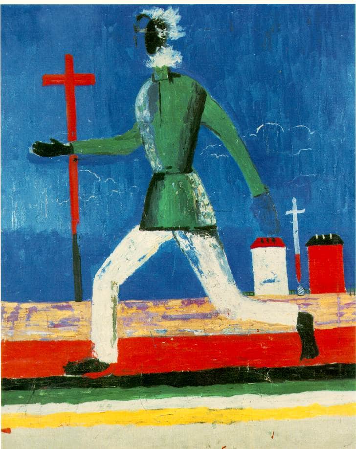 The Running Man by Kazimir Malevich — Oil Painting Reproduction