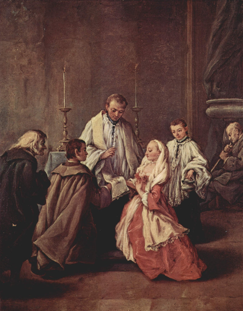 The Sacrament Of Marriage by Pietro Longhi — Oil Painting Reproduction