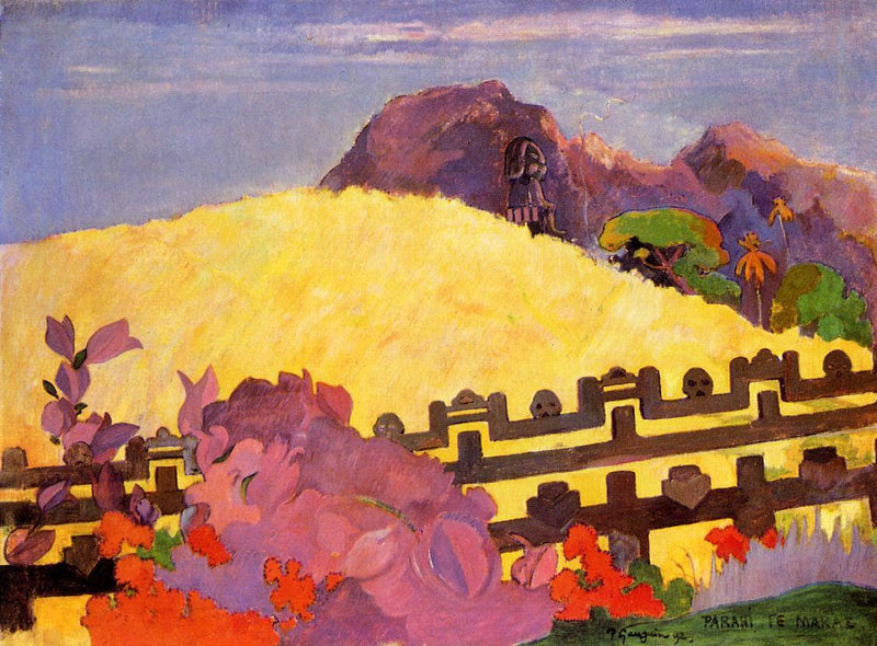The sacred mountain by Paul Gauguin — Oil Painting Reproduction