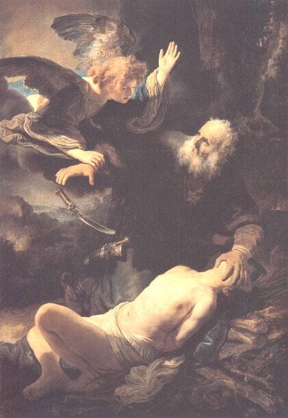 The Sacrifice of Abraham by Rembrandt — Oil Painting Reproduction