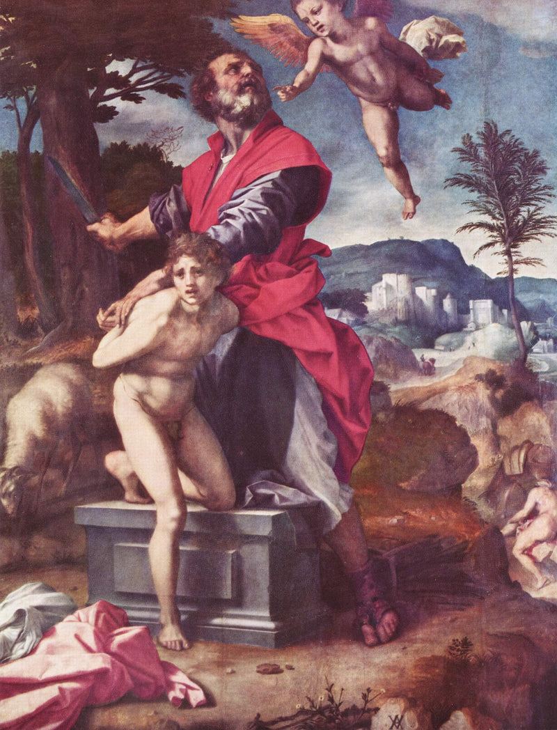 The Sacrifice of Abraham by Andrea del Sarto — Oil Painting Reproduction