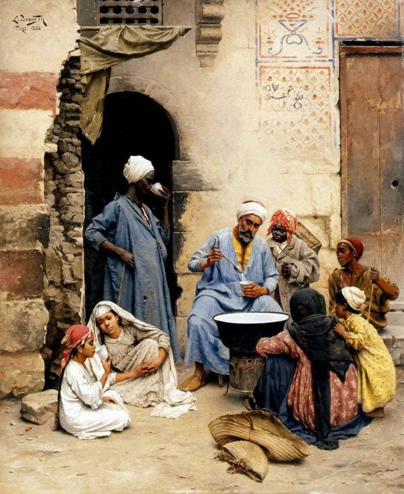The Sahleb Vendorm by Ludwig Deutsch — Oil Painting Reproduction