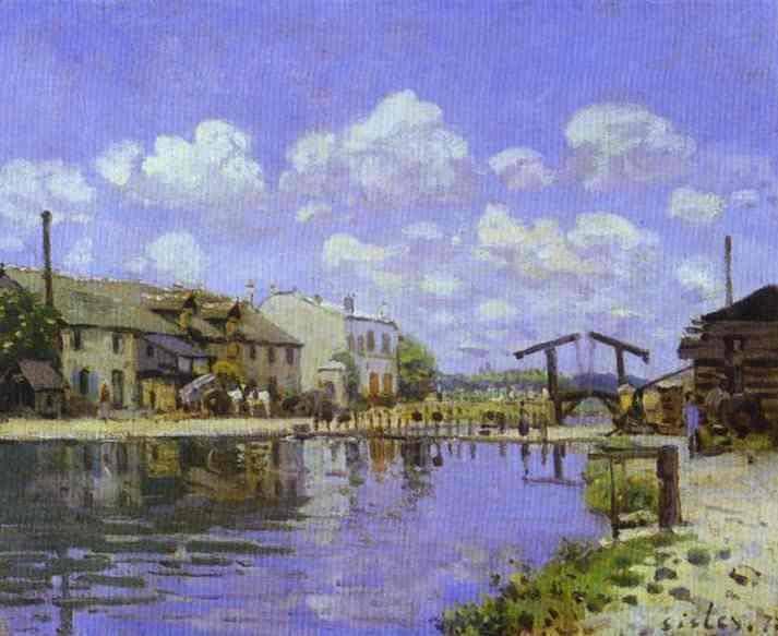 The Saint Martin Canal by Alfred Sisley — Oil Painting Reproduction