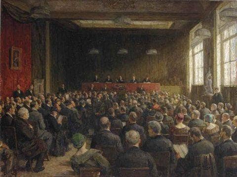 The sale of the Camillo Castiglioni II collection at Frederik Muller, Amsterdam by Nicolaas van der Waay — Oil Painting Reproduction