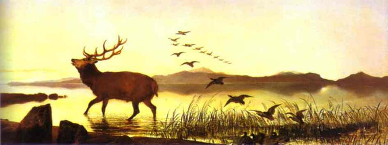 The Sanctuary by Edwin Henry Landseer, Oil Painting Reproduction
