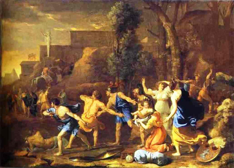 The Saving of the Infant Pyrrhus by Nicolas Poussin — Oil Painting Reproduction