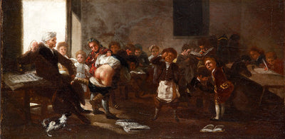 The school scene in home office