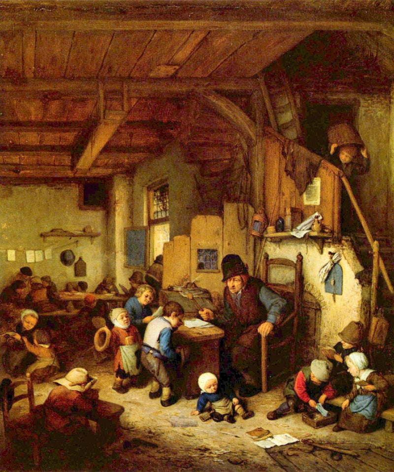 The Schoolmaster by Adriaen van Ostade — Oil Painting Reproduction