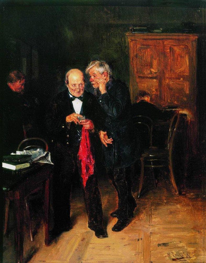 The secret by Vladimir Makovsky — Oil Painting Reproduction
