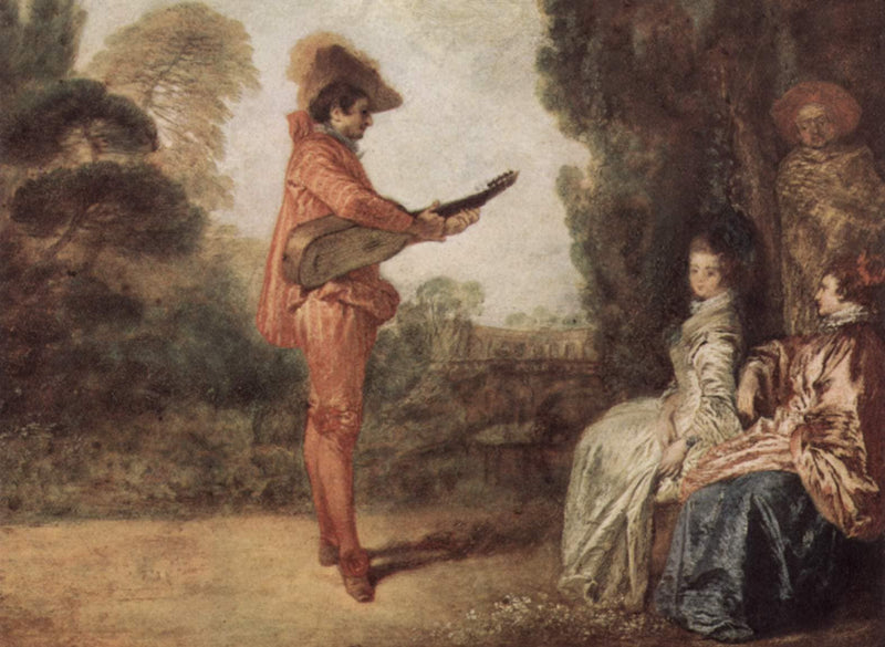 The Seducer by Antoine Watteau — Oil Painting Reproduction