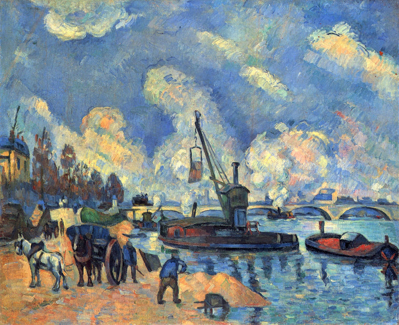 The Seine at Bercy by Paul Cezanne — Oil Painting Reproduction