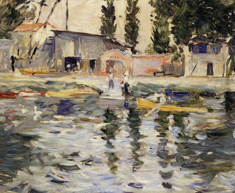 The Seine at Bougival by Berthe Morisot — Oil Painting Reproduction