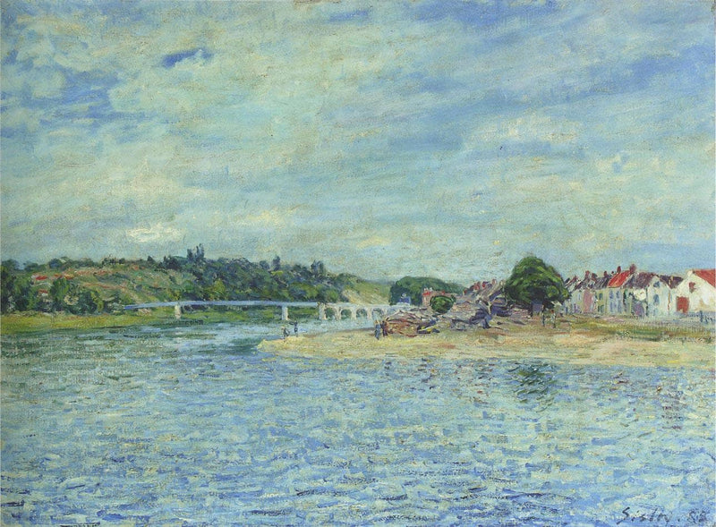 The Seine at Saint Mammes by Alfred Sisley — Oil Painting Reproduction