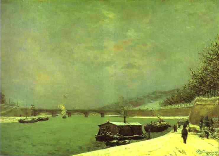 The Seine at the Pont d'Iena by Paul Gauguin — Oil Painting Reproduction