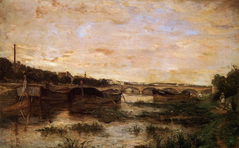 The Seine below the Pont d'Lena by Berthe Morisot — Oil Painting Reproduction