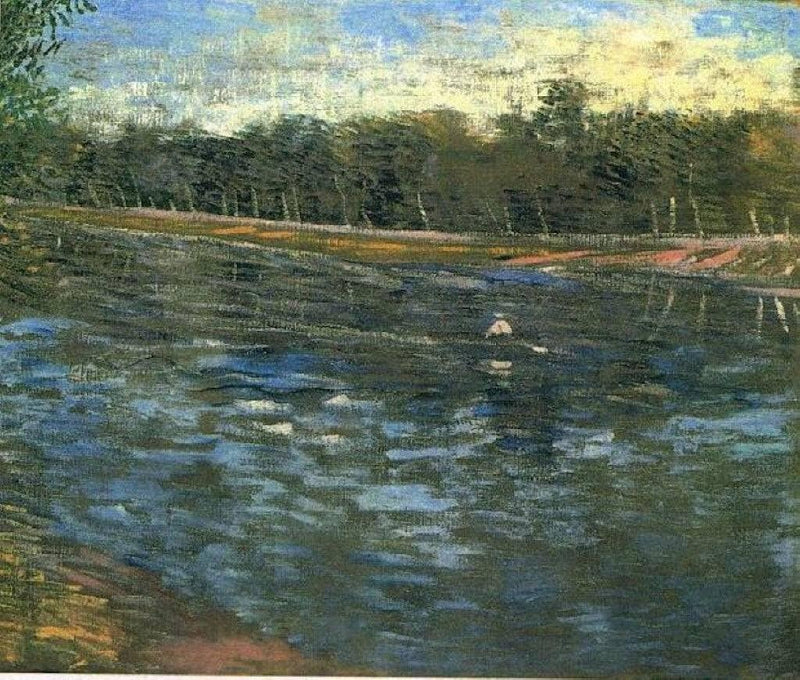 The Seine with a Rowing Boat by Vincent van Gogh — Oil Painting Reproduction