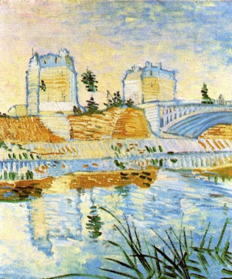 The Seine with the Pont de Clichy by Vincent van Gogh — Oil Painting Reproduction