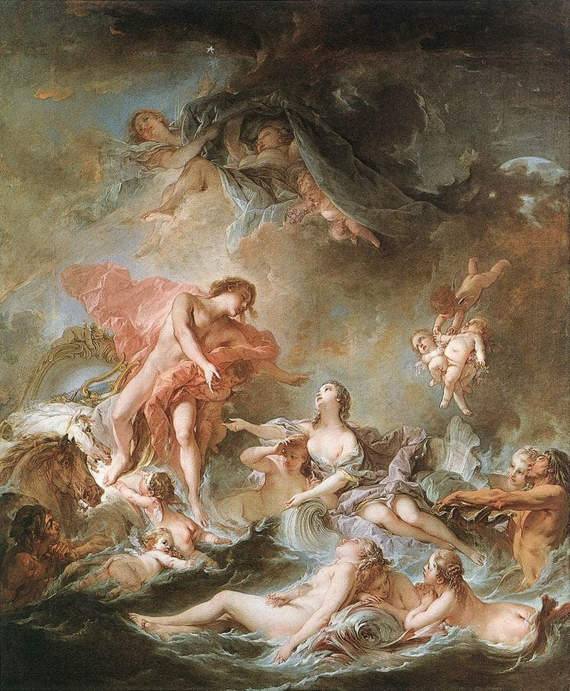 The Setting of the Sun by Francois Boucher — Oil Painting Reproduction