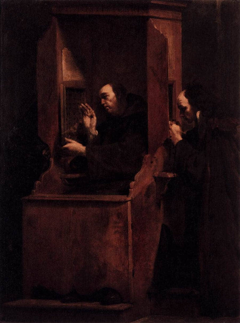 The Seven Sacraments - Confession by Giuseppe Maria Crespi — Oil Painting Reproduction