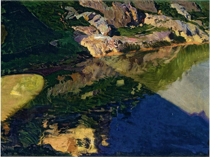 The Shadow of Alcantara Bridge, Toledo by Joaquín Sorolla — Oil Painting Reproduction