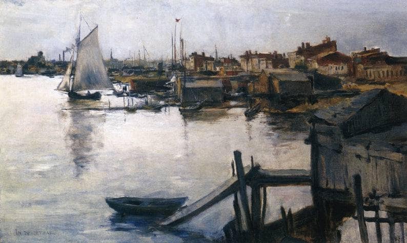 The Shore by John Henry Twachtman — Oil Painting Reproduction