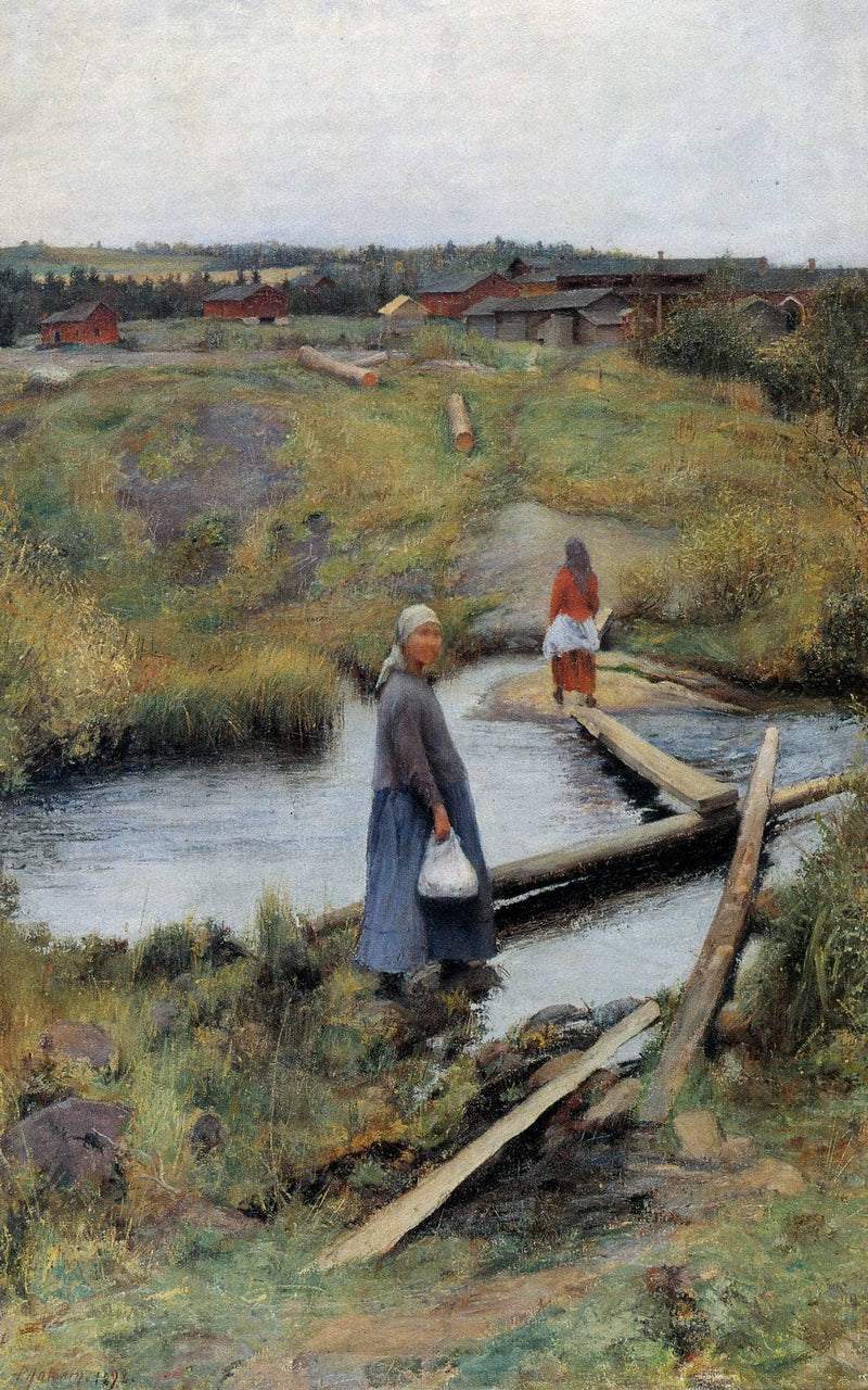 The Short Cut by Pekka Halonen — Oil Painting Reproduction