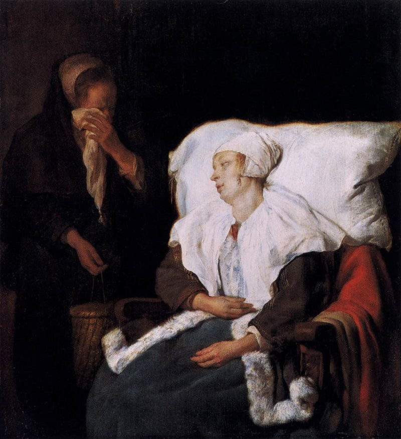 The Sick Girl by Gabriel Metsu — Oil Painting Reproduction