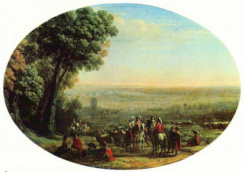 The Siege of La Rochelle by Louis XIII by Claude Lorrain — Oil Painting Reproduction