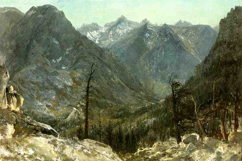 The Sierra Nevadas by Albert Bierstadt — Oil Painting Reproduction