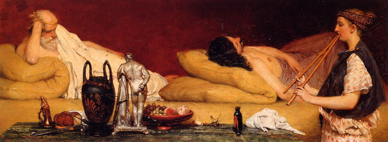 The Siesta by Sir Lawrence Alma-Tadema, Oil Painting Reproduction