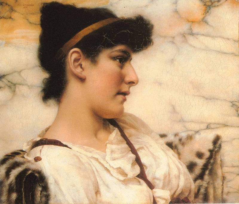 The Siesta by John William Godward — Oil Painting Reproduction