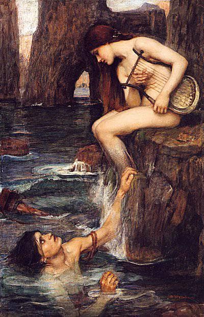 The Siren by John William Waterhouse — Oil Painting Reproduction