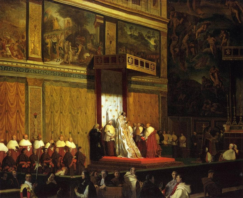 The Sistine Chapel by Jean Auguste Dominique Ingres — Oil Painting Reproduction