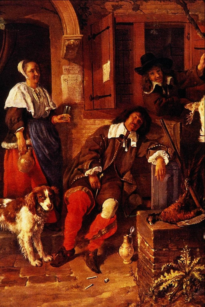 The Sleeping Sportsman by Gabriel Metsu — Oil Painting Reproduction