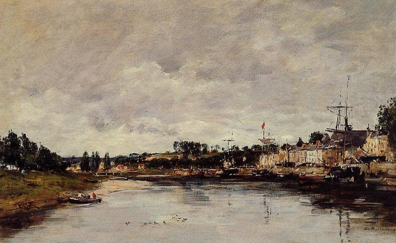 The Somme at Saint-Valery-sur-Somme by Eugene Boudin — Oil Painting Reproduction