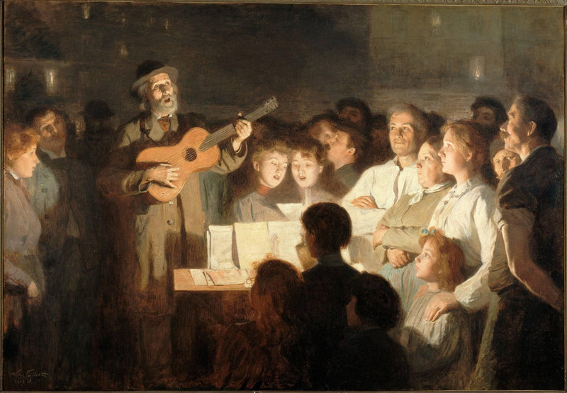 The songs merchant by Victor Gabriel Gilbert — Oil Painting Reproduction