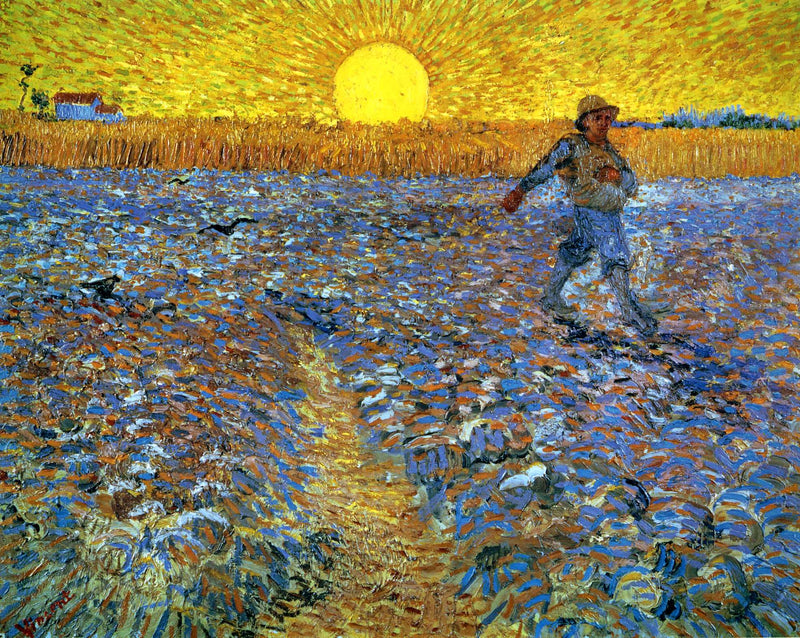 The Sower (Sower with Setting Sun) by Vincent van Gogh — Oil Painting Reproduction