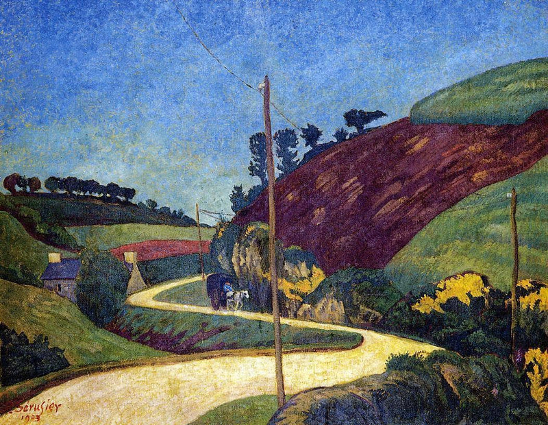 The Stagecoach Road in the Country with a Cart by Paul Serusier — Oil Painting Reproduction
