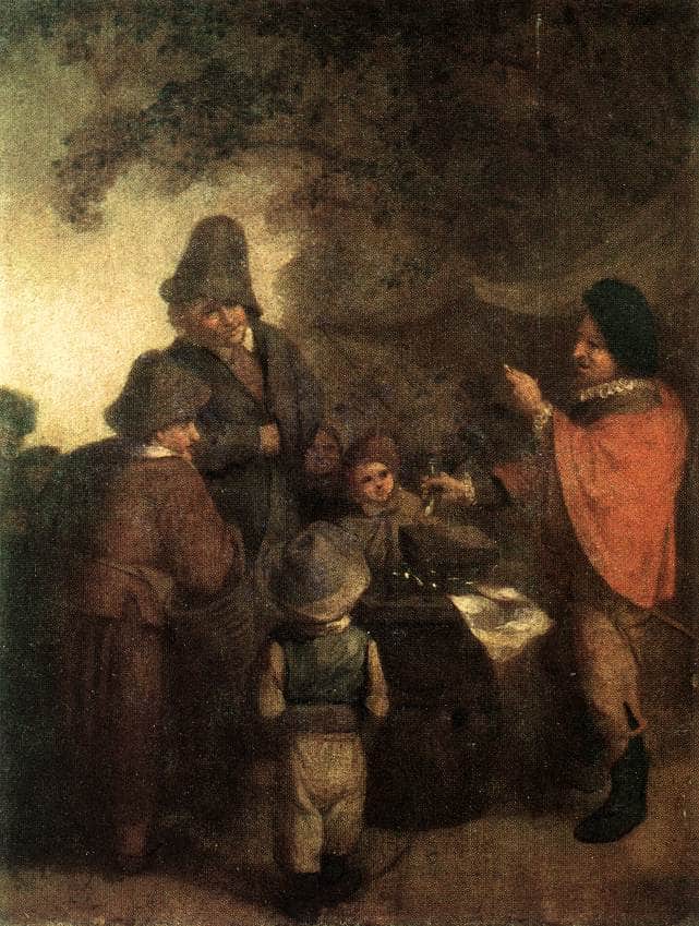 The Stall Keeper by Adriaen van Ostade — Oil Painting Reproduction