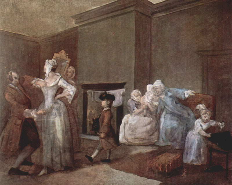 The Staymaker by William Hogarth, Oil Painting Reproduction