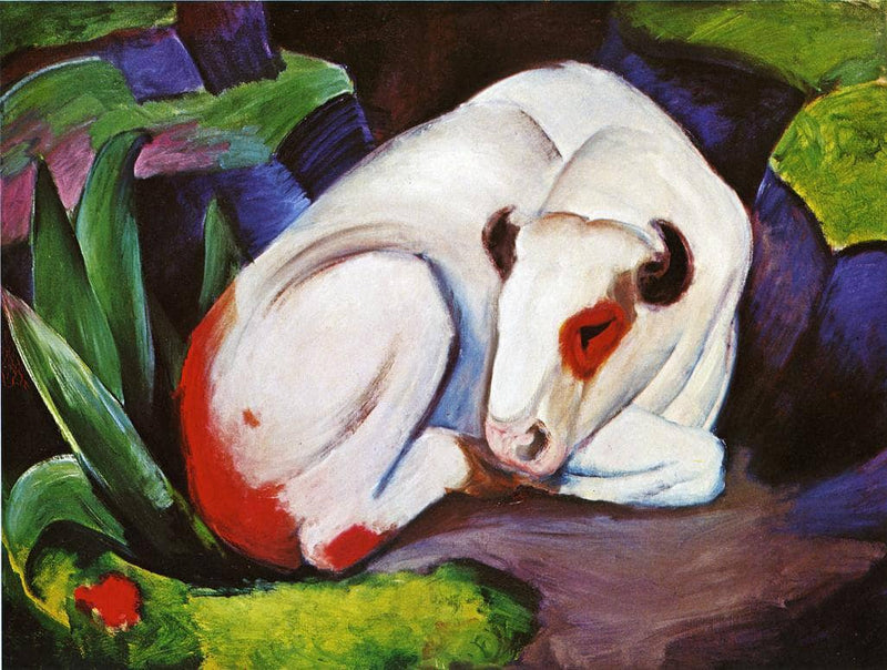 The Steer (The Bull) by Franz Marc — Oil Painting Reproduction