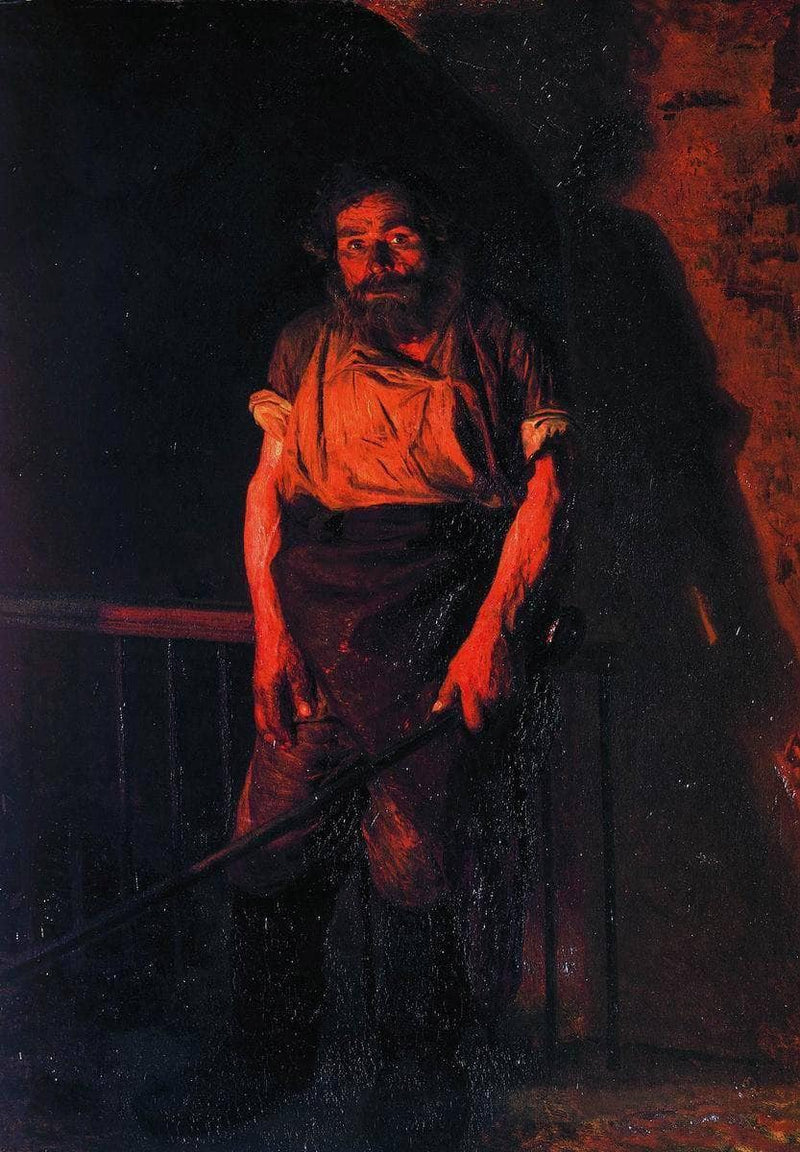 The Stoker by Mykola Yaroshenko — Oil Painting Reproduction