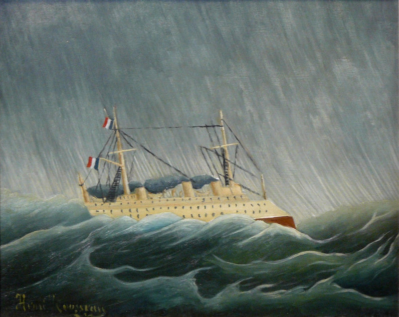 The storm tossed vessel by Henri Rousseau — Oil Painting Reproduction
