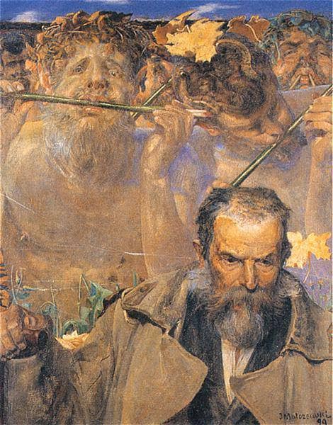 The story of a song (Portrait of Adam Asnyk) by Jacek Malczewski — Oil Painting Reproduction