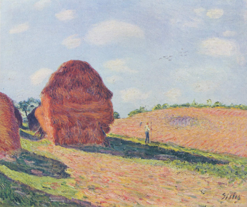 The straw Rent by Alfred Sisley — Oil Painting Reproduction